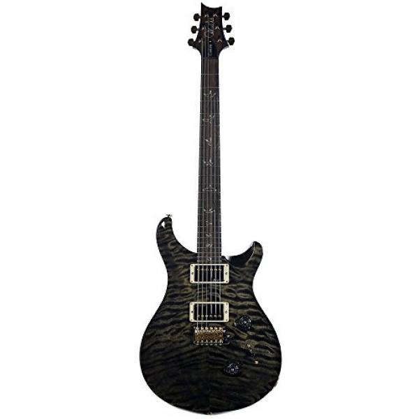 PRS CME Wood Library Custom 24 10 Top Quilt Obsidian w/Pattern Regular Neck #4 image