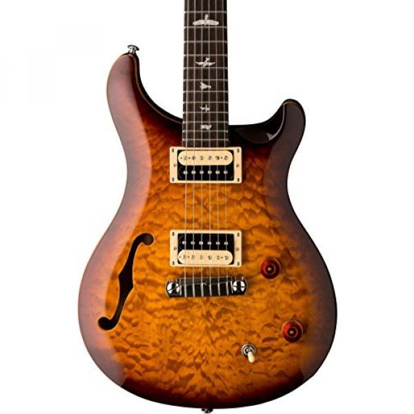 PRS SE Custom 22 Semi-Hollow Electric Guitar Tobacco Sunburst #1 image