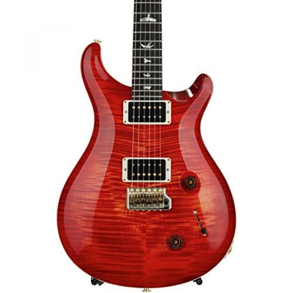 PRS Custom 22 10-Top - Blood Orange with Pattern Neck #1 image